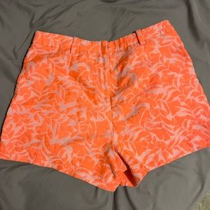 J Crew Neon Shorts. Size 2